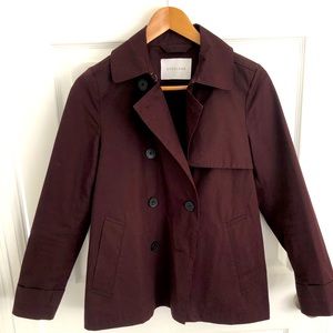 Everlane Swing Trench in Fig - size small